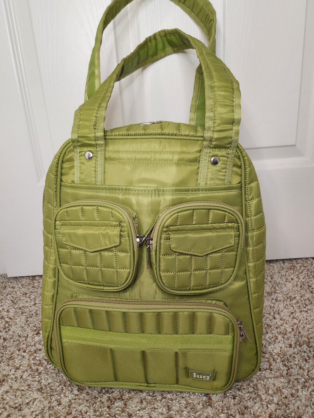 Lug Puddle Jumper Quilted Travel Tote - Bright Green